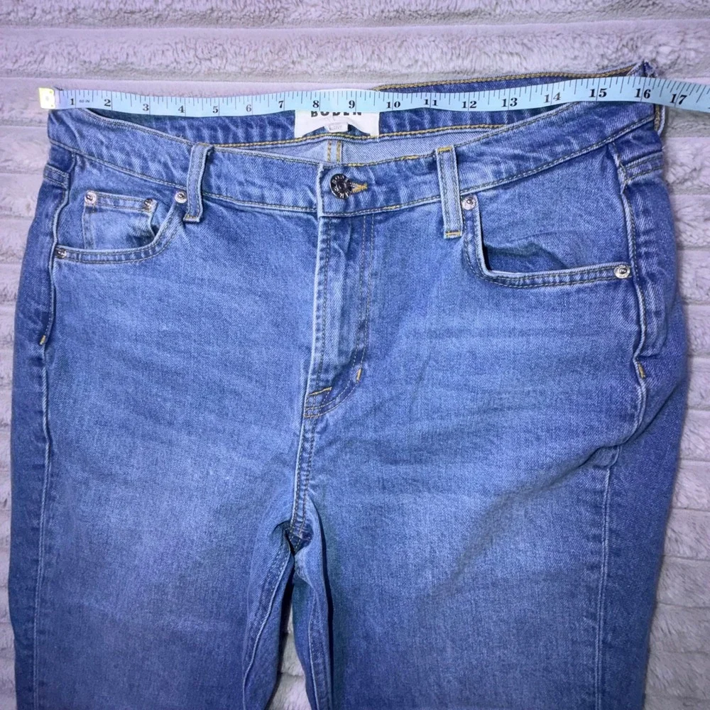 Boden Women's 10L Girlfriend Jeans Blue‎ High Rise Denim Loose Fit Medium Wash